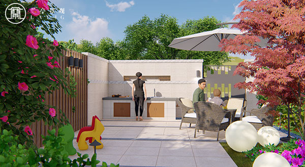 青島別墅景觀設(shè)計-魯商藍岸新城別墅庭院設(shè)計